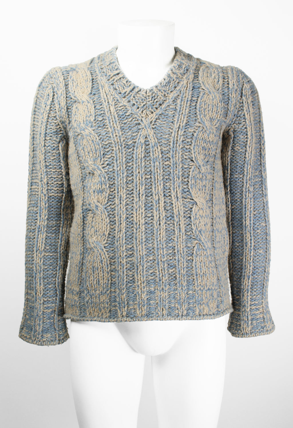DRIES VAN NOTEN FW 2001 CABLE KNIT JUMPER
