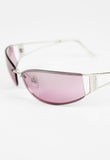 SALVATORE FERRAGAMO PINK WRAPAROUND SUNGLASSES