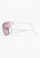 SALVATORE FERRAGAMO PINK WRAPAROUND SUNGLASSES