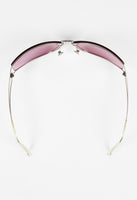 SALVATORE FERRAGAMO PINK WRAPAROUND SUNGLASSES