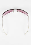 SALVATORE FERRAGAMO PINK WRAPAROUND SUNGLASSES