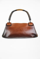 GUCCI TOM FORD FW 2002 GRADIENT LEATHER WOODEN HANDLE SHOULDER BAG