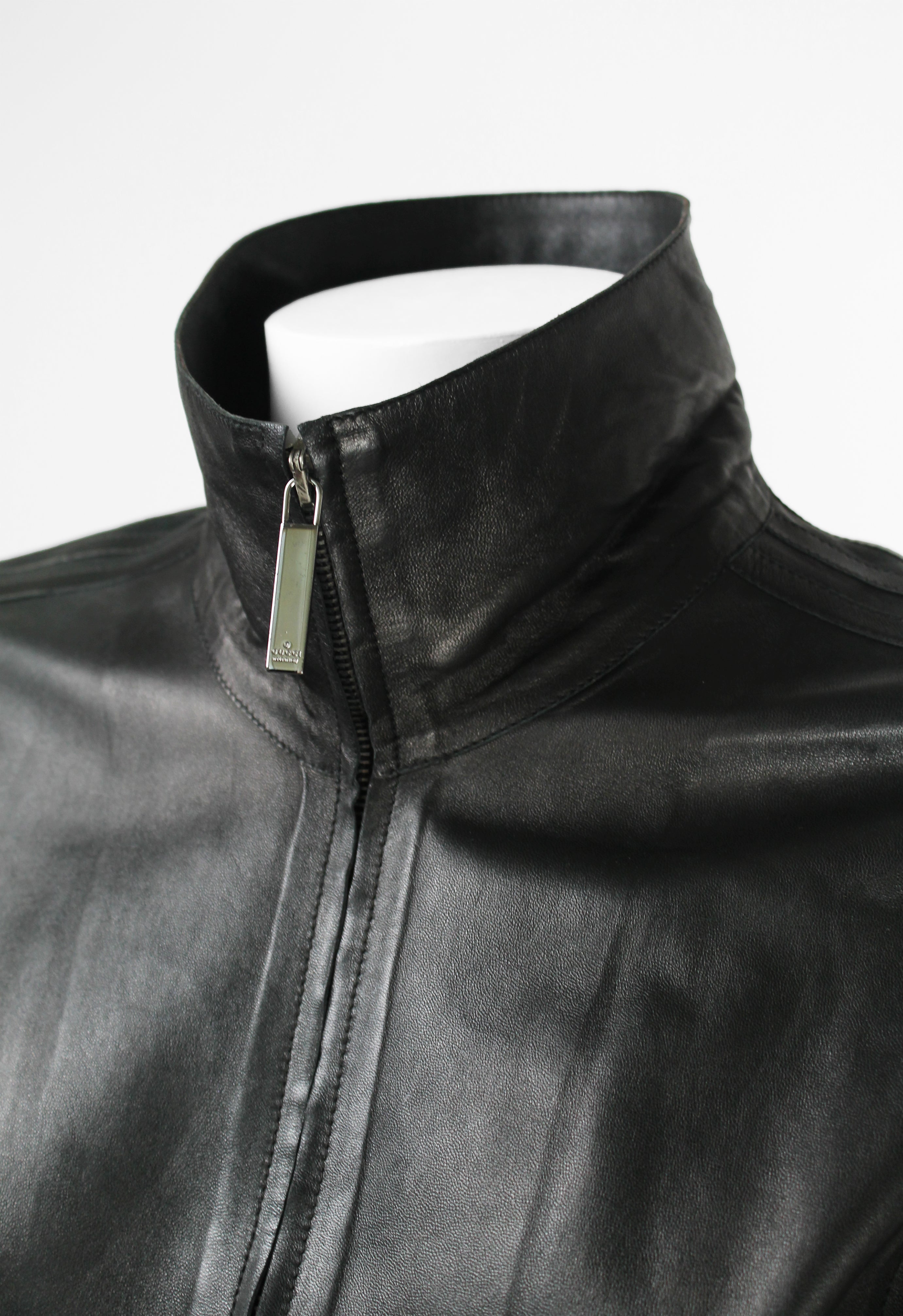 GUCCI TOM FORD SS 1999 BLACK LEATHER JACKET