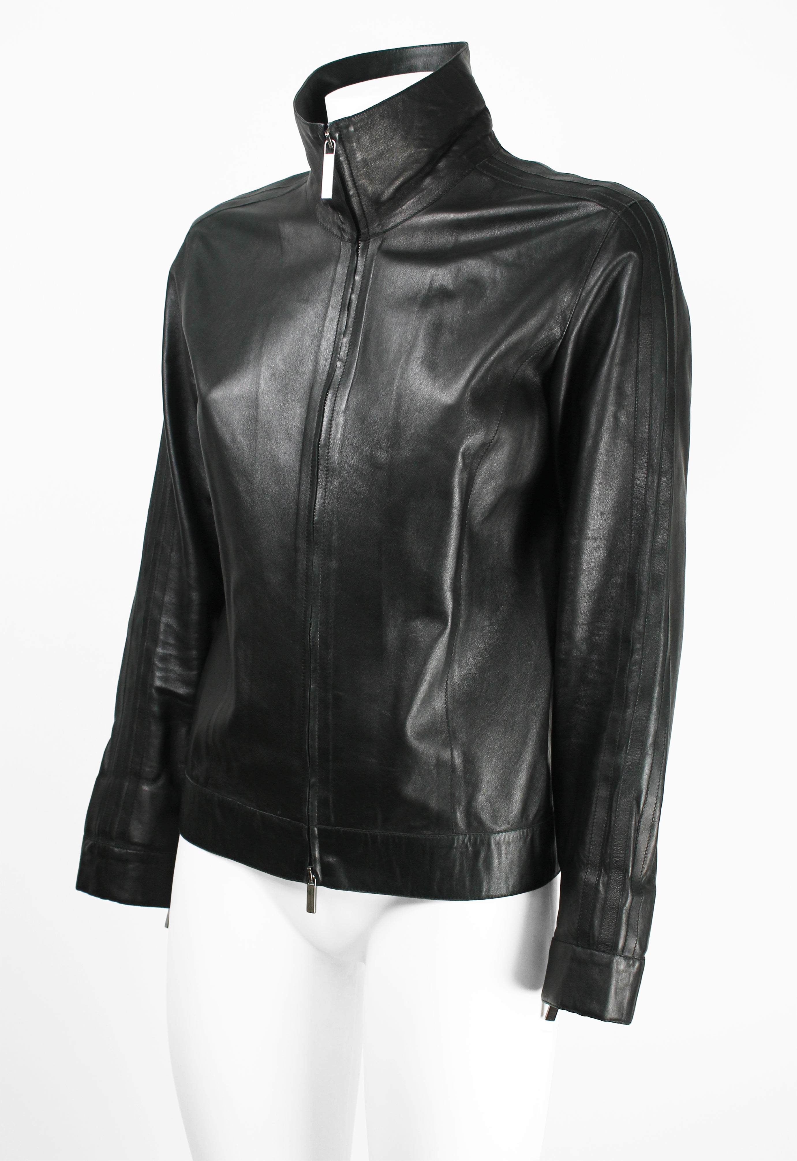 GUCCI TOM FORD SS 1999 BLACK LEATHER JACKET