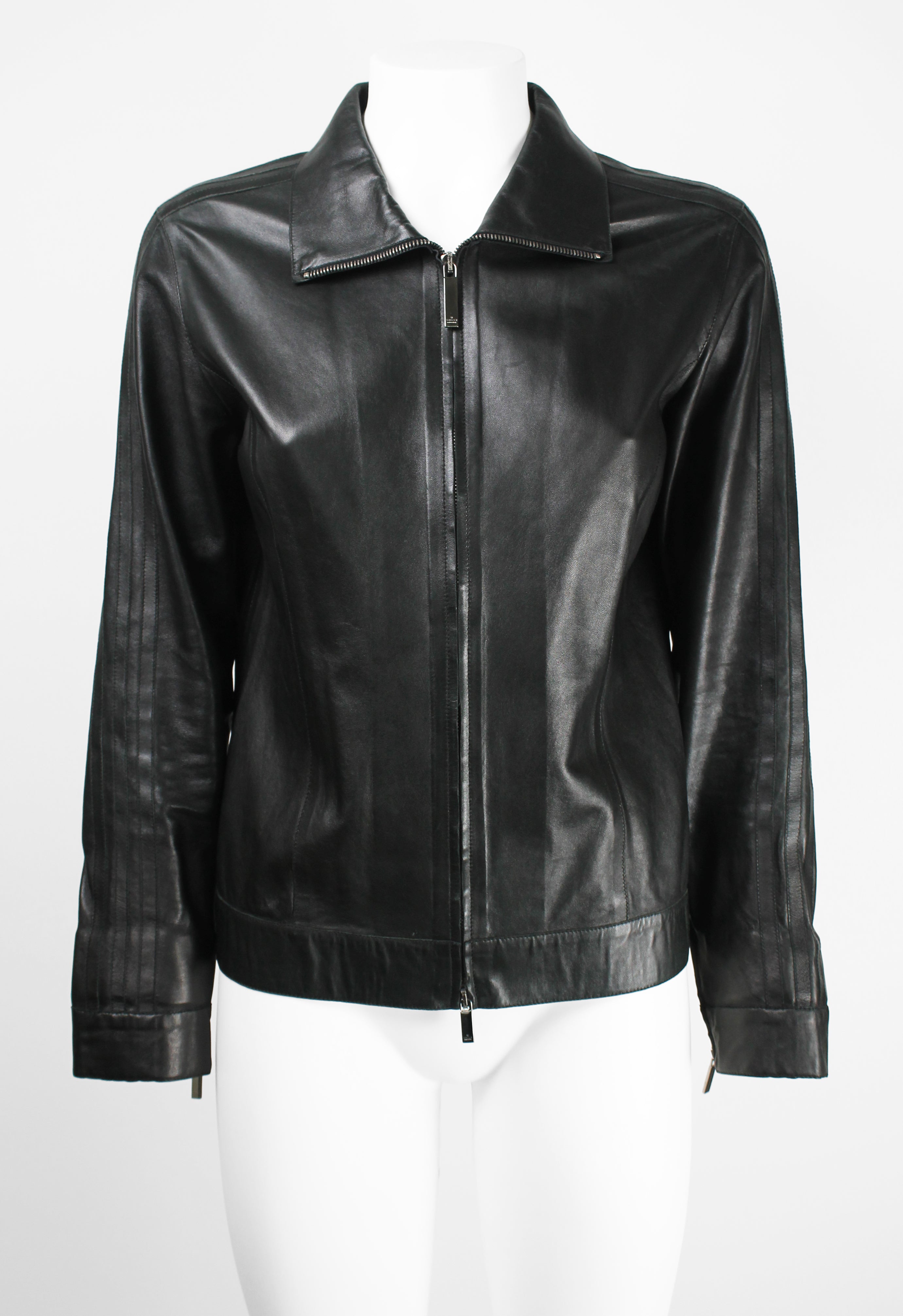 GUCCI TOM FORD SS 1999 BLACK LEATHER JACKET