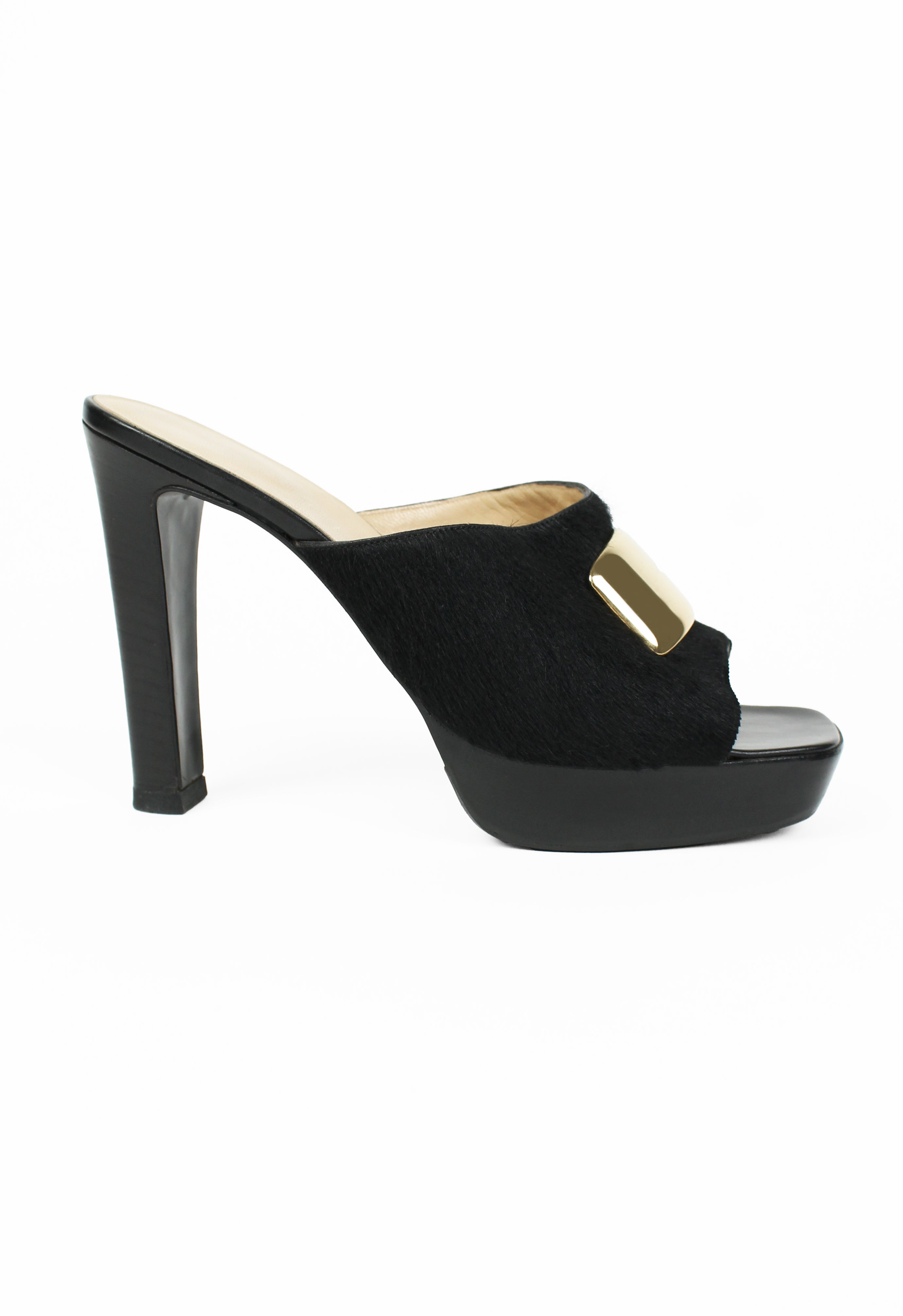 GUCCI TOM FORD FW 1996 CALF HAIR G HEELS