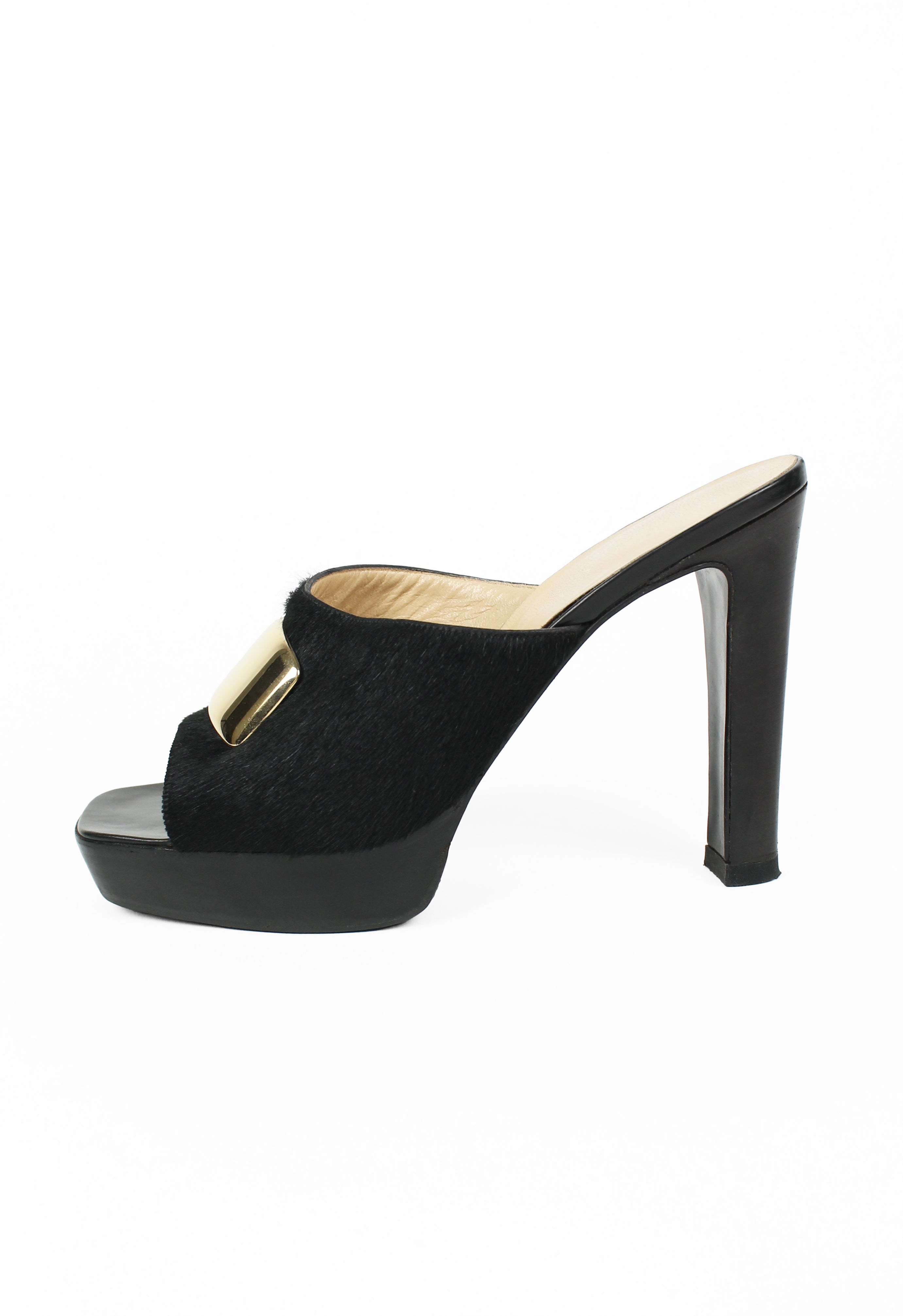 GUCCI TOM FORD FW 1996 CALF HAIR G HEELS