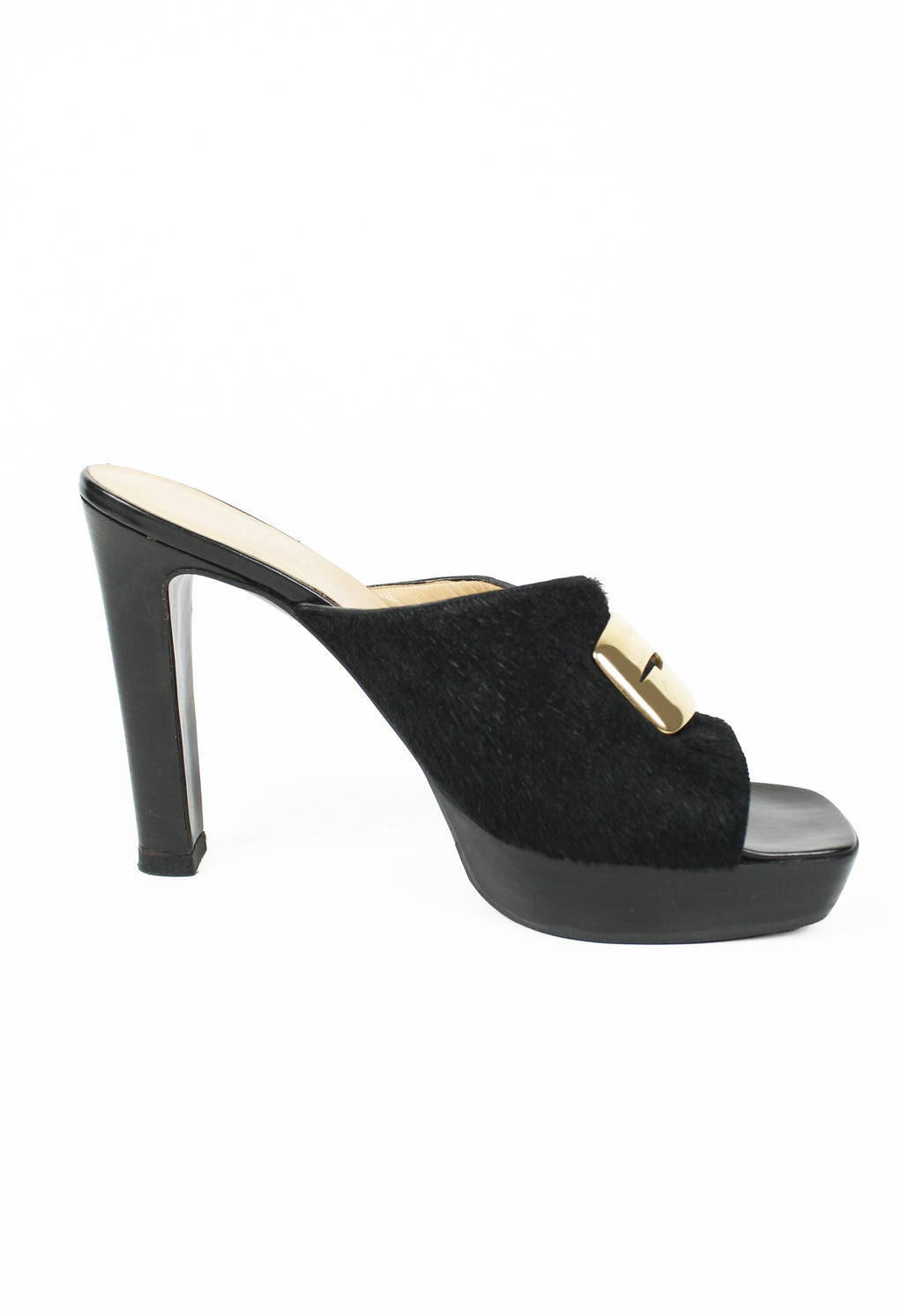 GUCCI TOM FORD FW 1996 CALF HAIR G HEELS