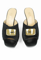 GUCCI FW 1996 CALF HAIR G HEELS