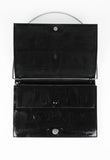 GUCCI TOM FORD FW 1997 METAL RING PATENT CONVERTIBLE SHOULDER BAG