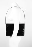 GUCCI TOM FORD FW 1997 METAL RING PATENT CONVERTIBLE SHOULDER BAG