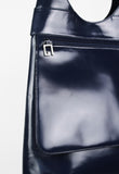 GUCCI TOM FORD SS 1996 NAVY PATENT SHOULDER BAG