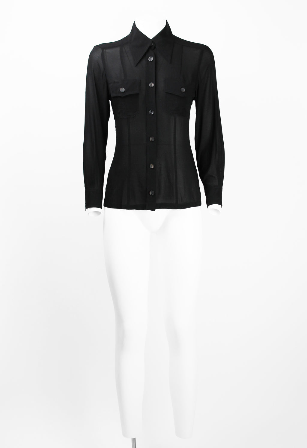 GUCCI TOM FORD SS 1996 SILK SHEER SHIRT