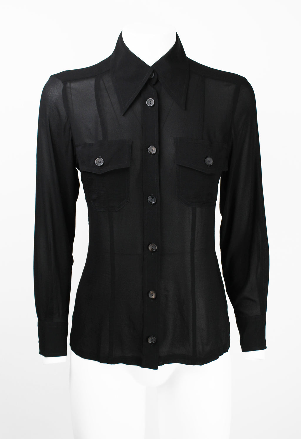 GUCCI TOM FORD SS 1996 SILK SHEER SHIRT