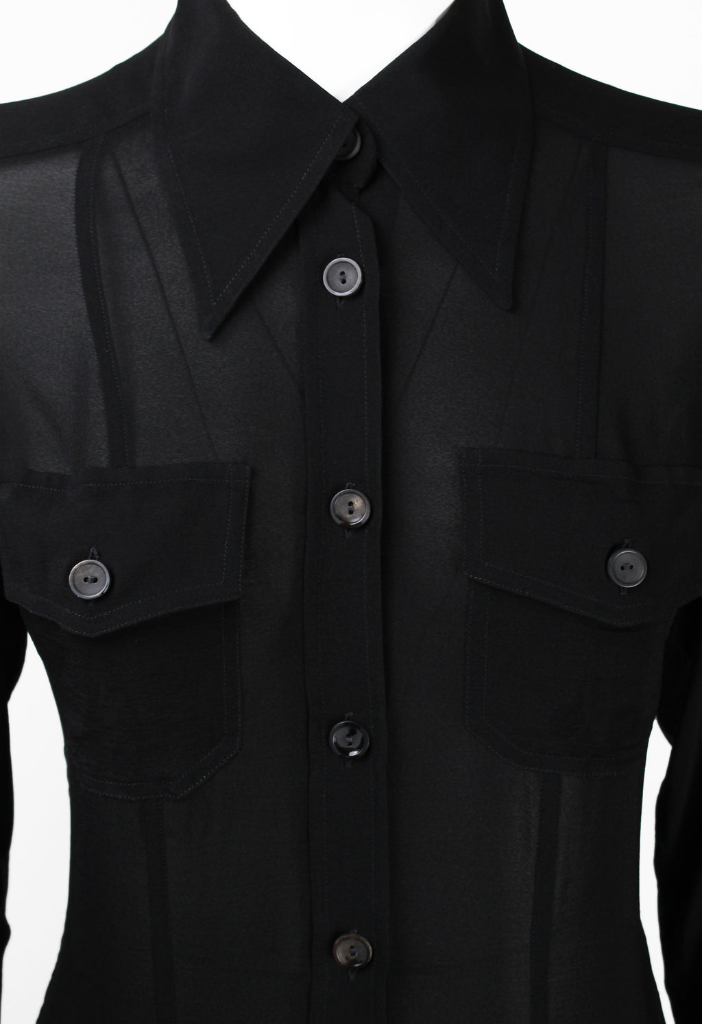 GUCCI TOM FORD SS 1996 SILK SHEER SHIRT