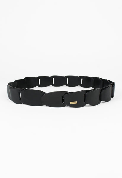 GUCCI TOM FORD SS 1997 BLACK LEATHER CHAIN BELT