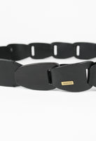 GUCCI TOM FORD SS 1997 BLACK LEATHER CHAIN BELT