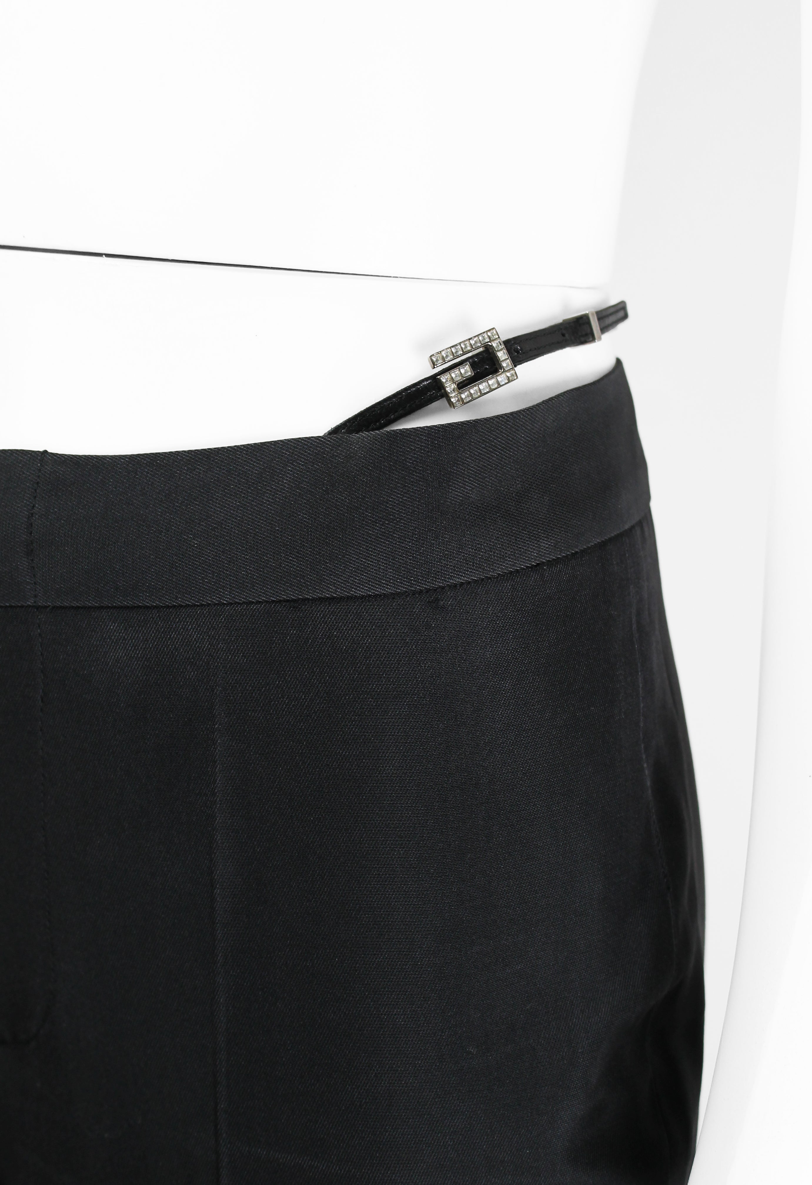 GUCCI TOM FORD SS 1998 CRYSTAL EMBELLISHED G-STRING TROUSERS