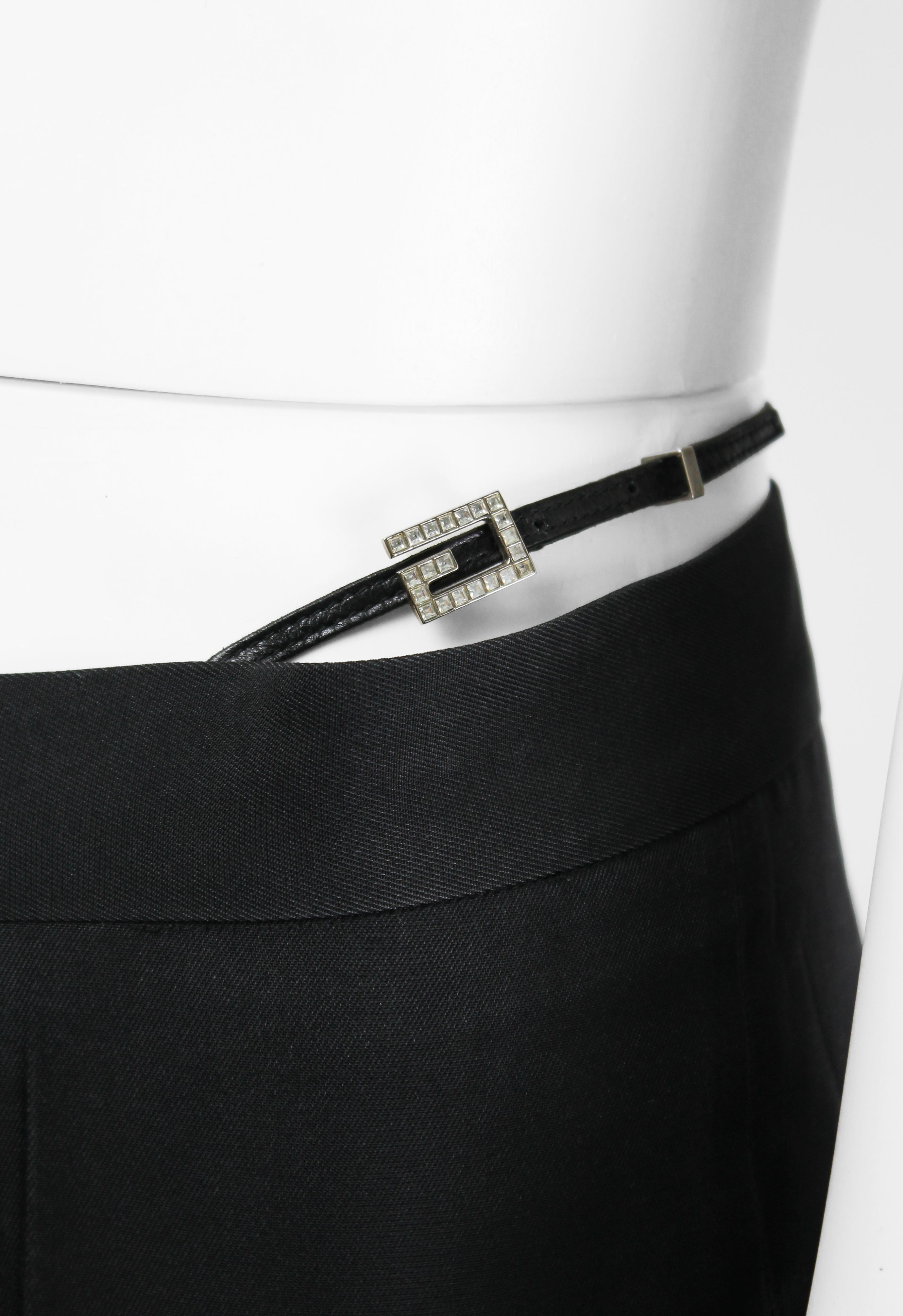 GUCCI TOM FORD SS 1998 CRYSTAL EMBELLISHED G-STRING TROUSERS