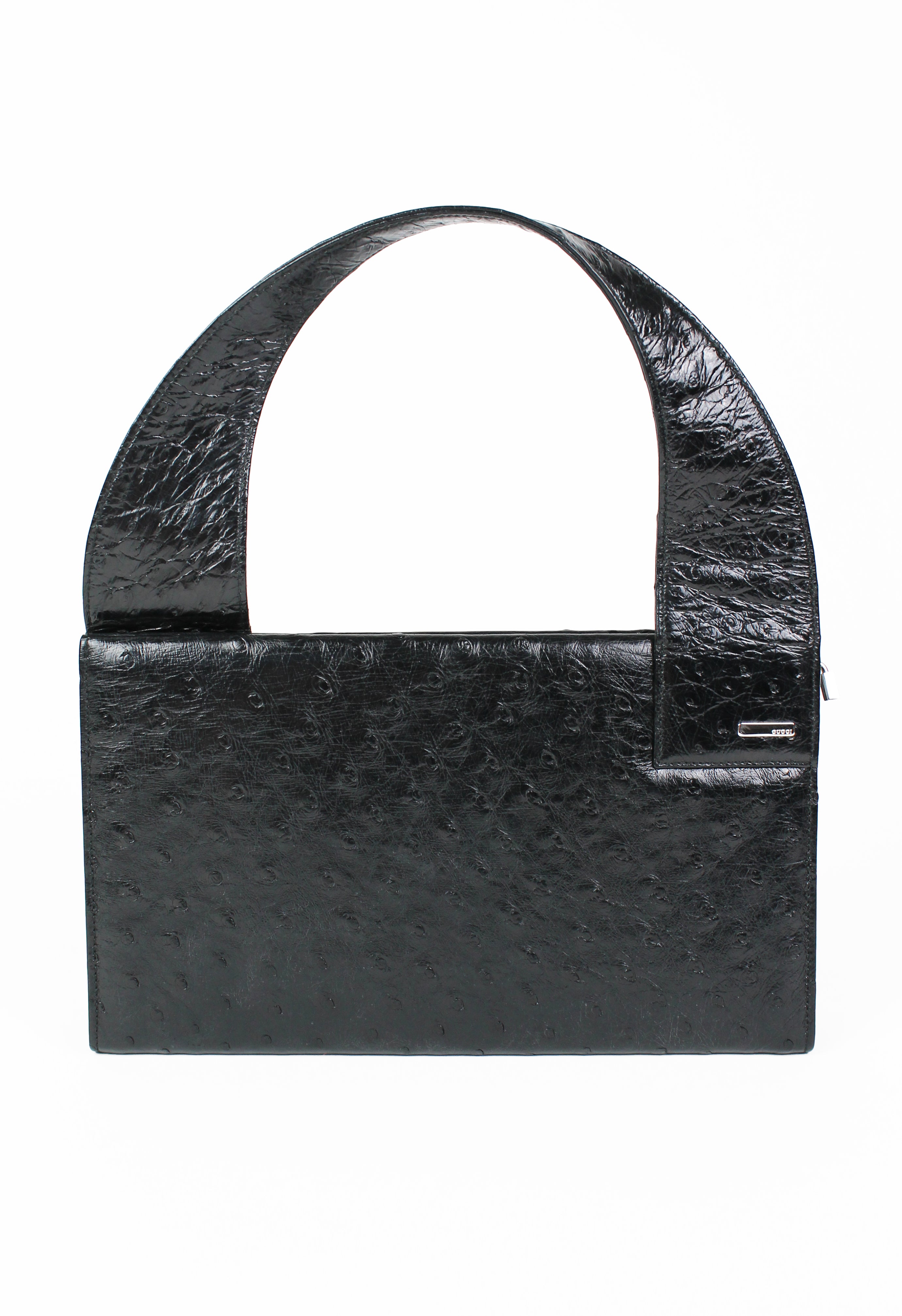 GUCCI TOM FORD SS 1998 OSTRICH LEATHER SHOULDER BAG