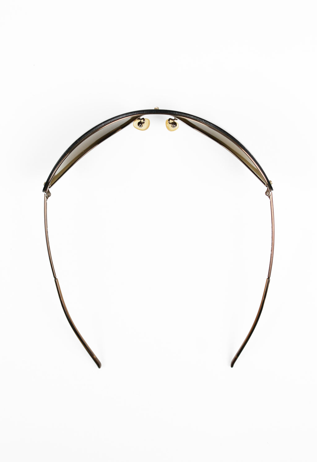 GUCCI TOM FORD SS 2001 BROWN CURVED WRAPAROUND SUNGLASSES