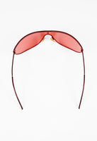 GUCCI TOM FORD SS 2001 RED CURVED WRAPAROUND SUNGLASSES