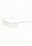 GUCCI TOM FORD CLEAR SUSPENDED WRAPAROUND SUNGLASSES