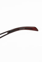 GUCCI TOM FORD CURVED BURGUNDY SUNGLASSES