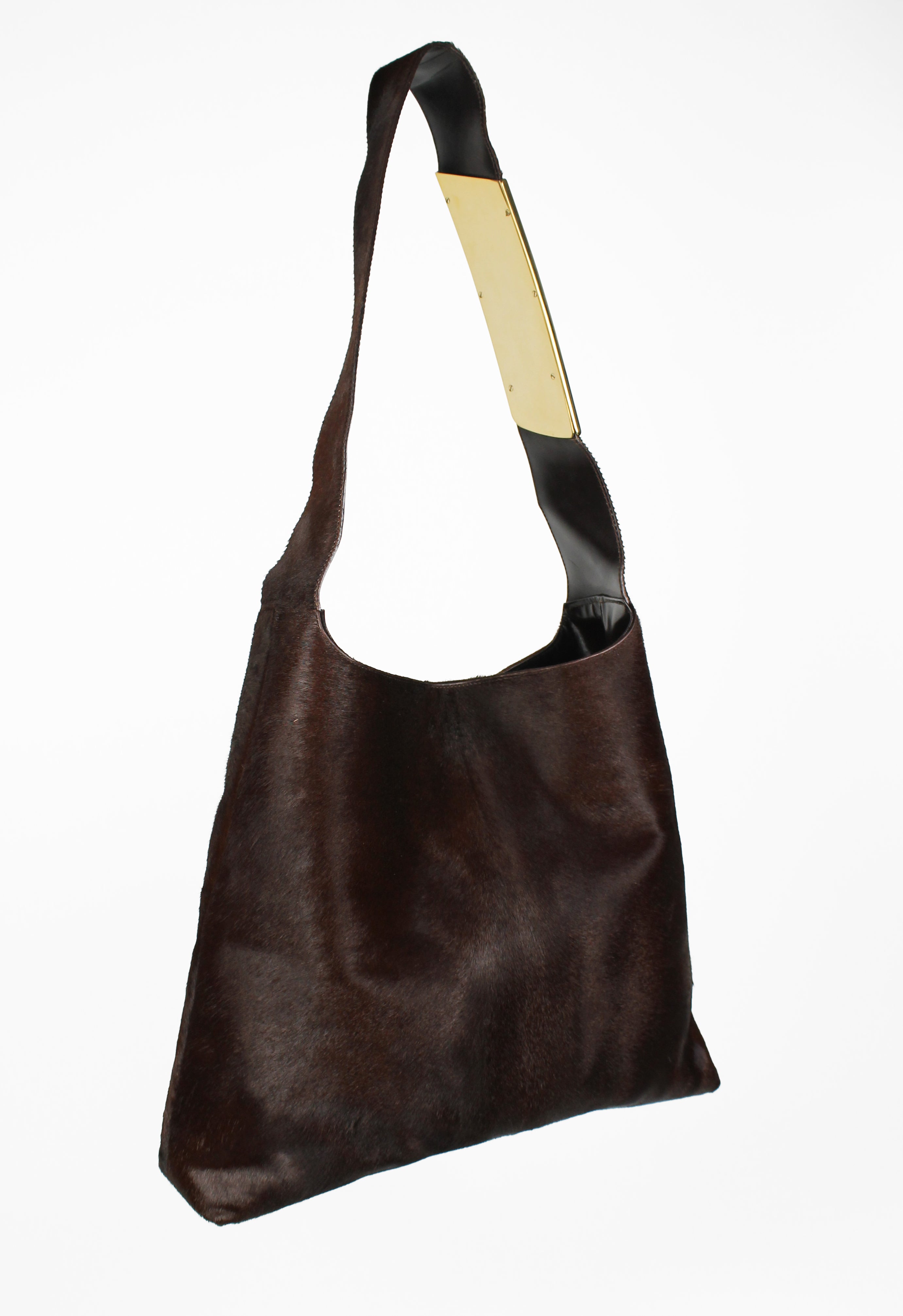 GUCCI TOM FORD FW 1996 XL CALF HAIR SHOULDER BAG