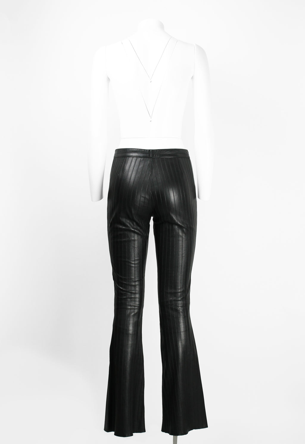 GUCCI TOM FORD FW 1999 BLACK LEATHER TROUSERS