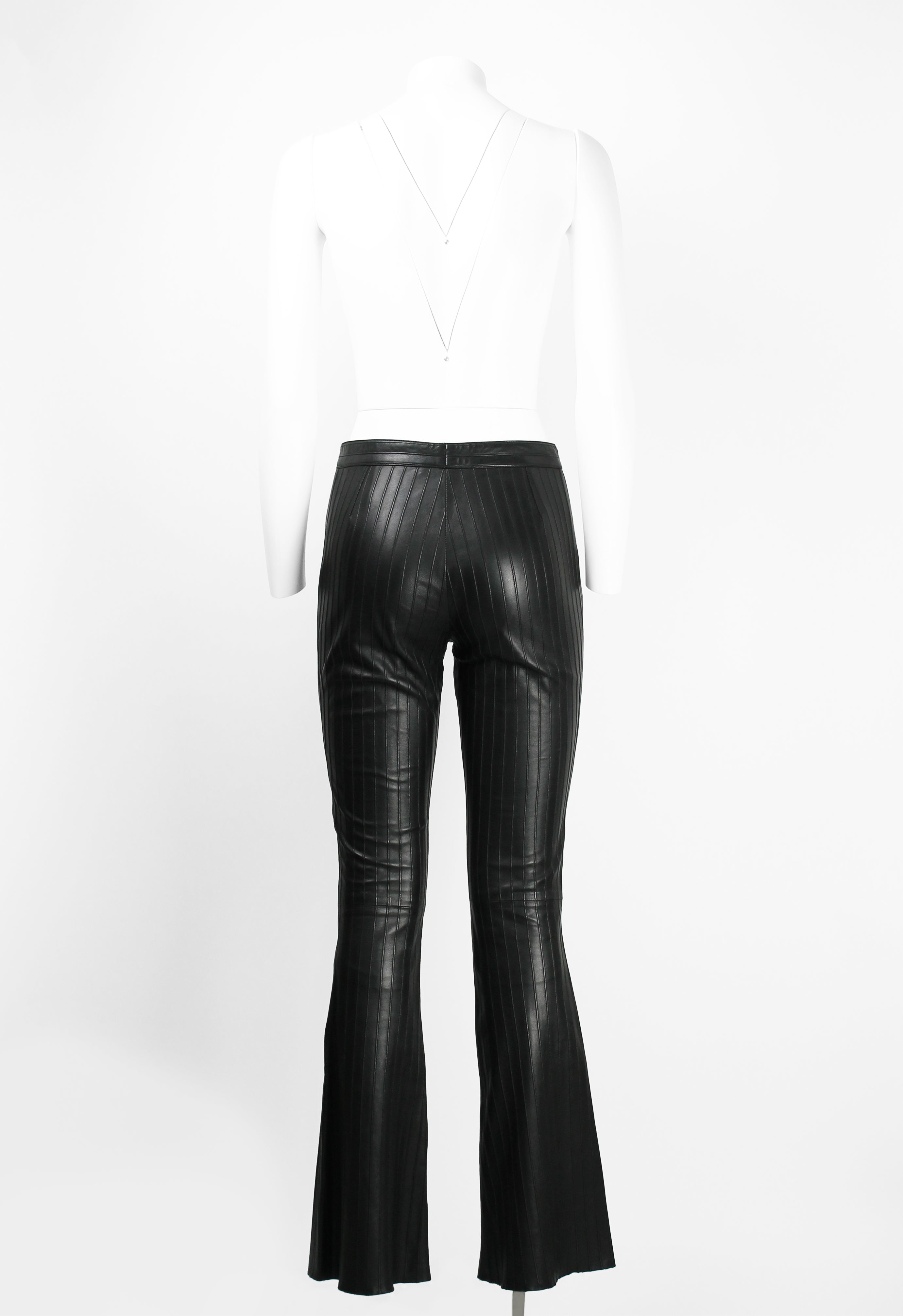 GUCCI TOM FORD FW 1999 BLACK LEATHER TROUSERS