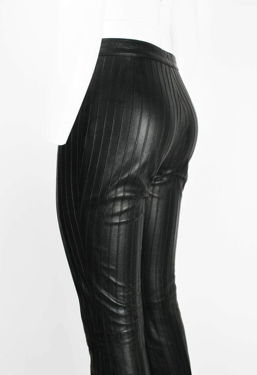 GUCCI TOM FORD FW 1999 BLACK LEATHER TROUSERS