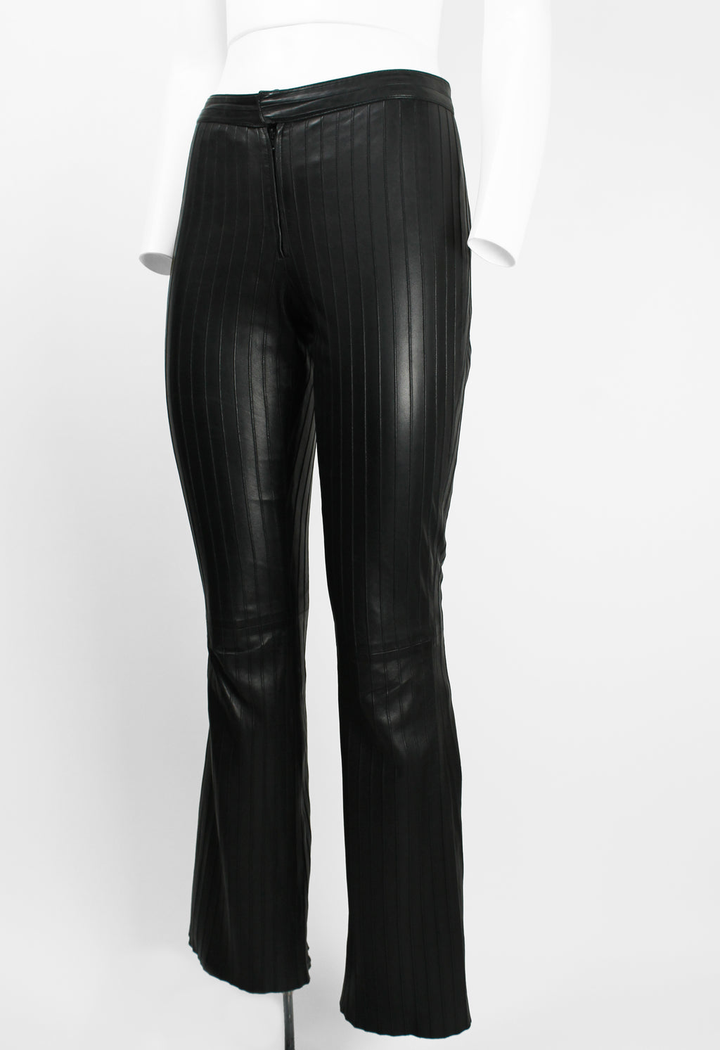 GUCCI TOM FORD FW 1999 BLACK LEATHER TROUSERS