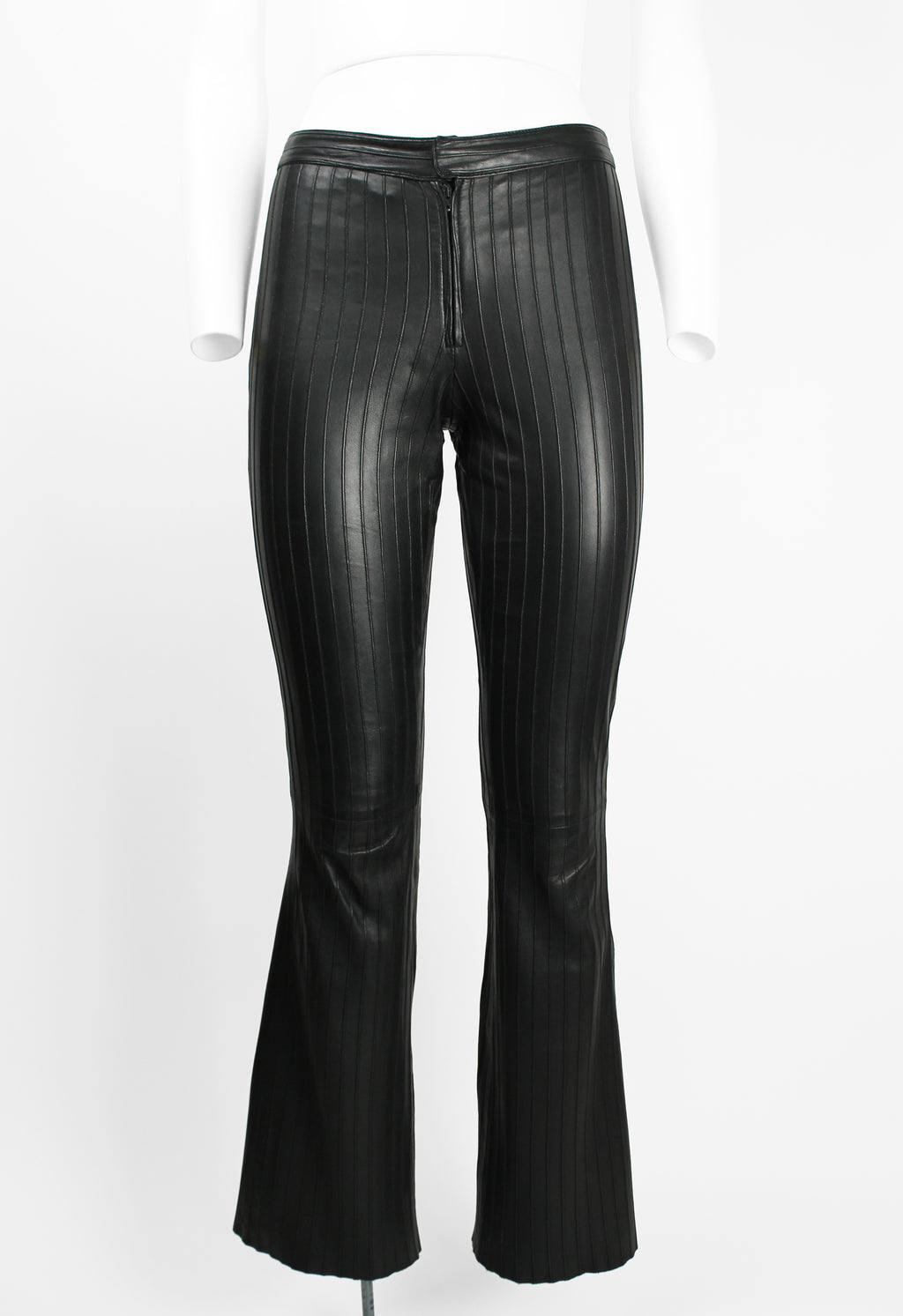 GUCCI TOM FORD FW 1999 BLACK LEATHER TROUSERS