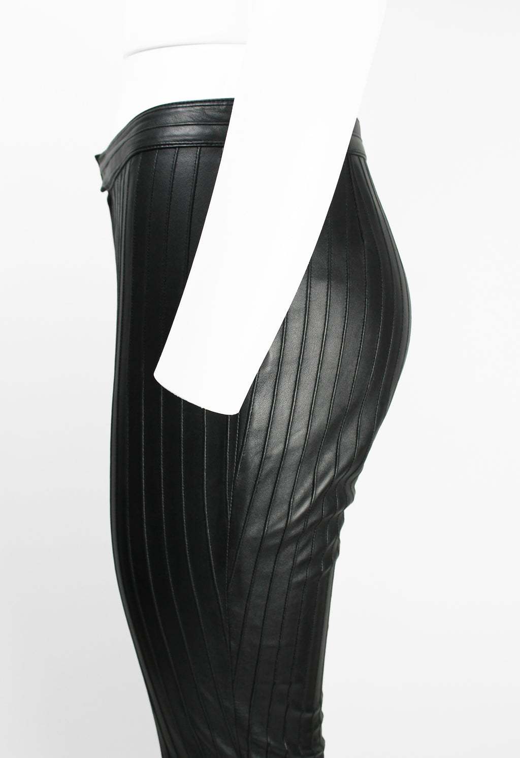 GUCCI TOM FORD FW 1999 BLACK LEATHER TROUSERS