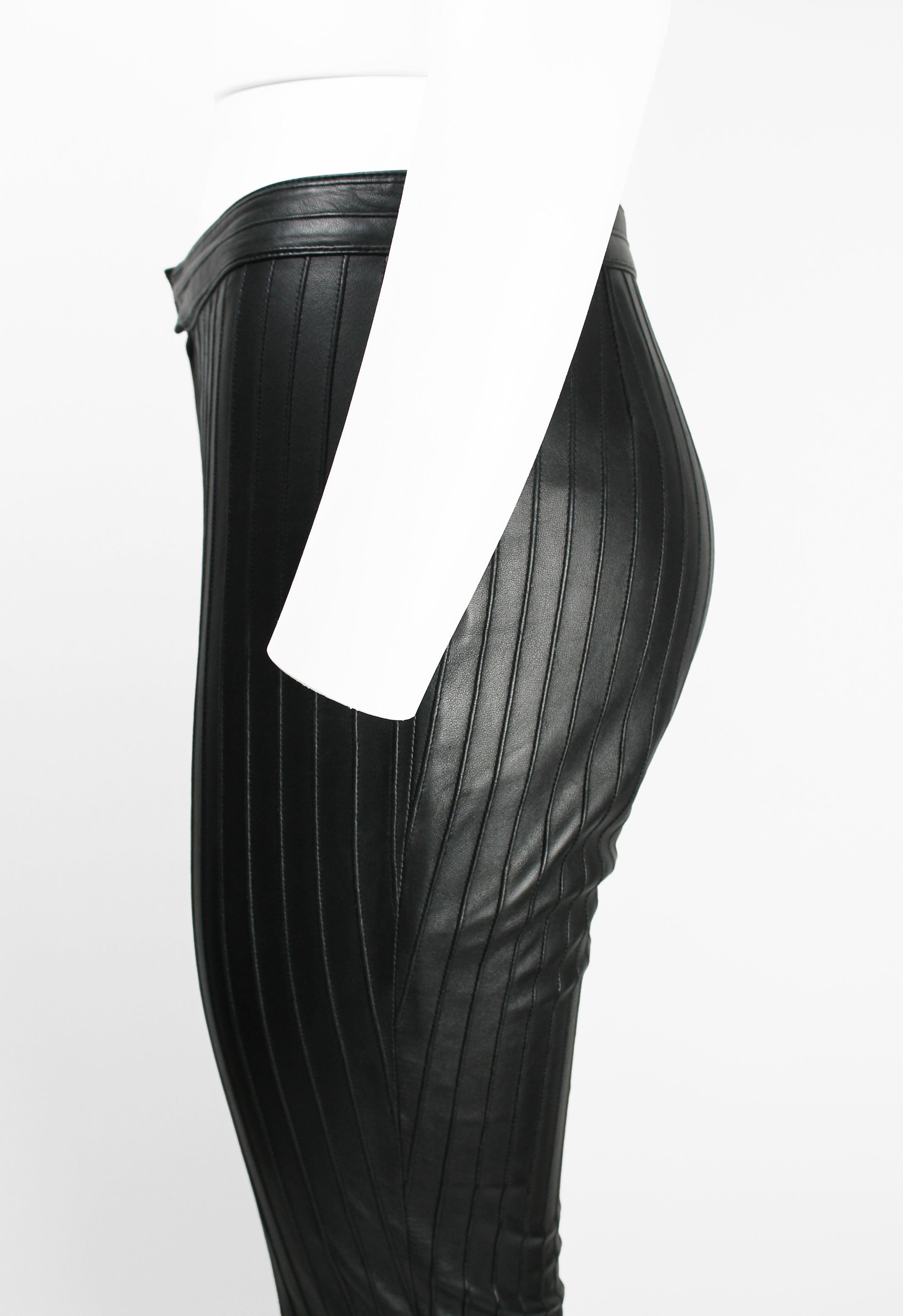 GUCCI TOM FORD FW 1999 BLACK LEATHER TROUSERS