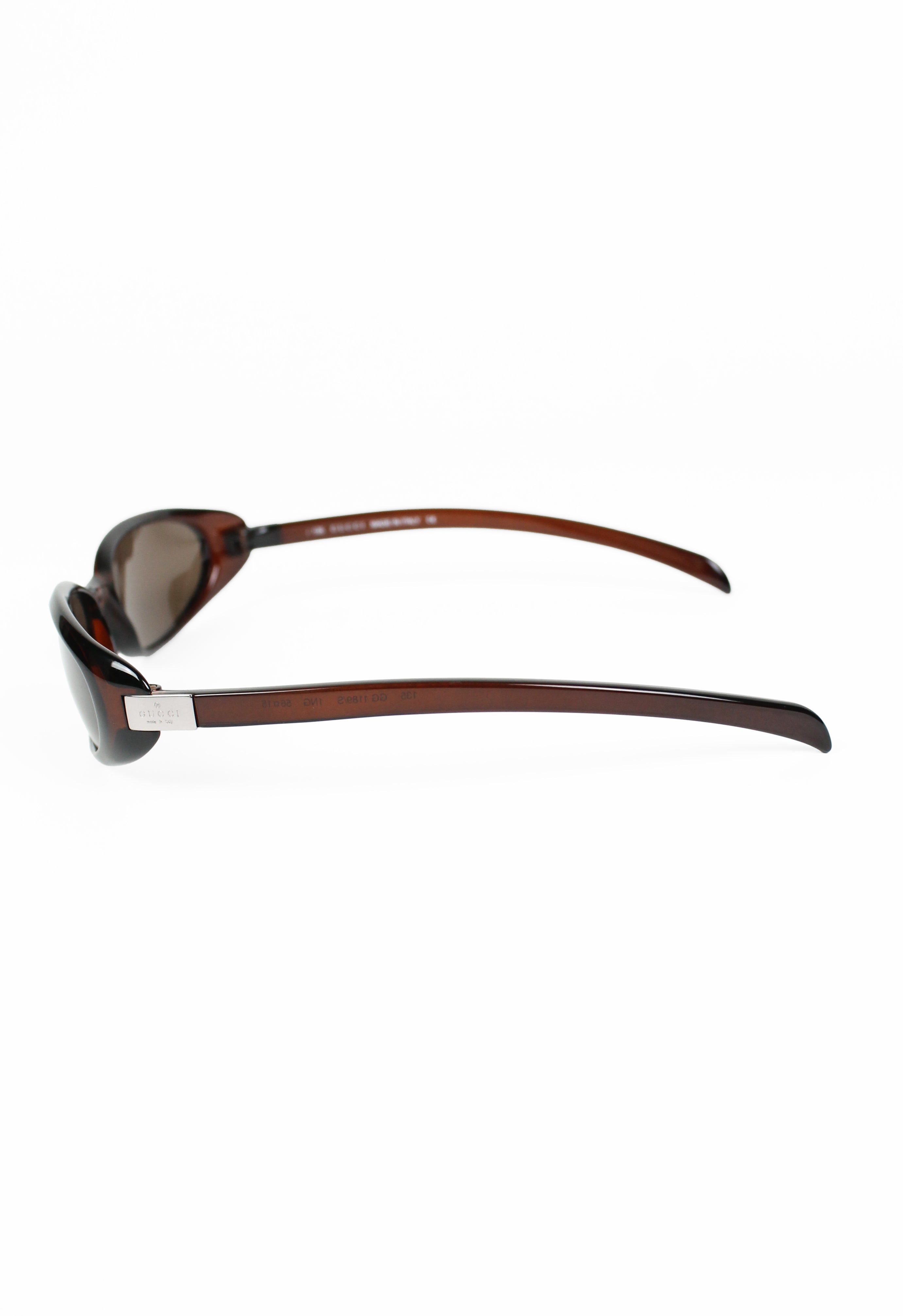 GUCCI TOM FORD FW 2000 SLIM BROWN SUNGLASSES