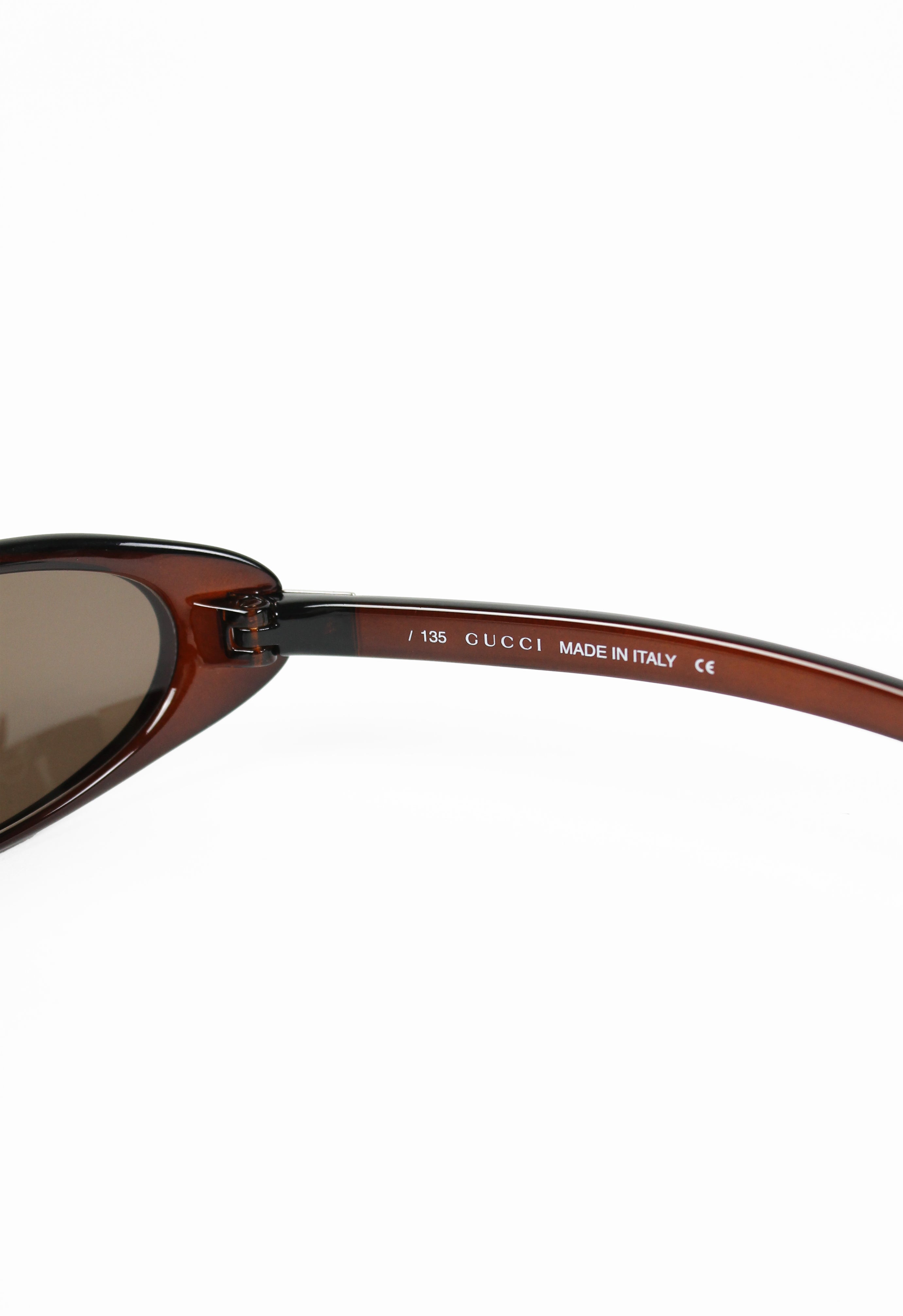 GUCCI TOM FORD FW 2000 SLIM BROWN SUNGLASSES