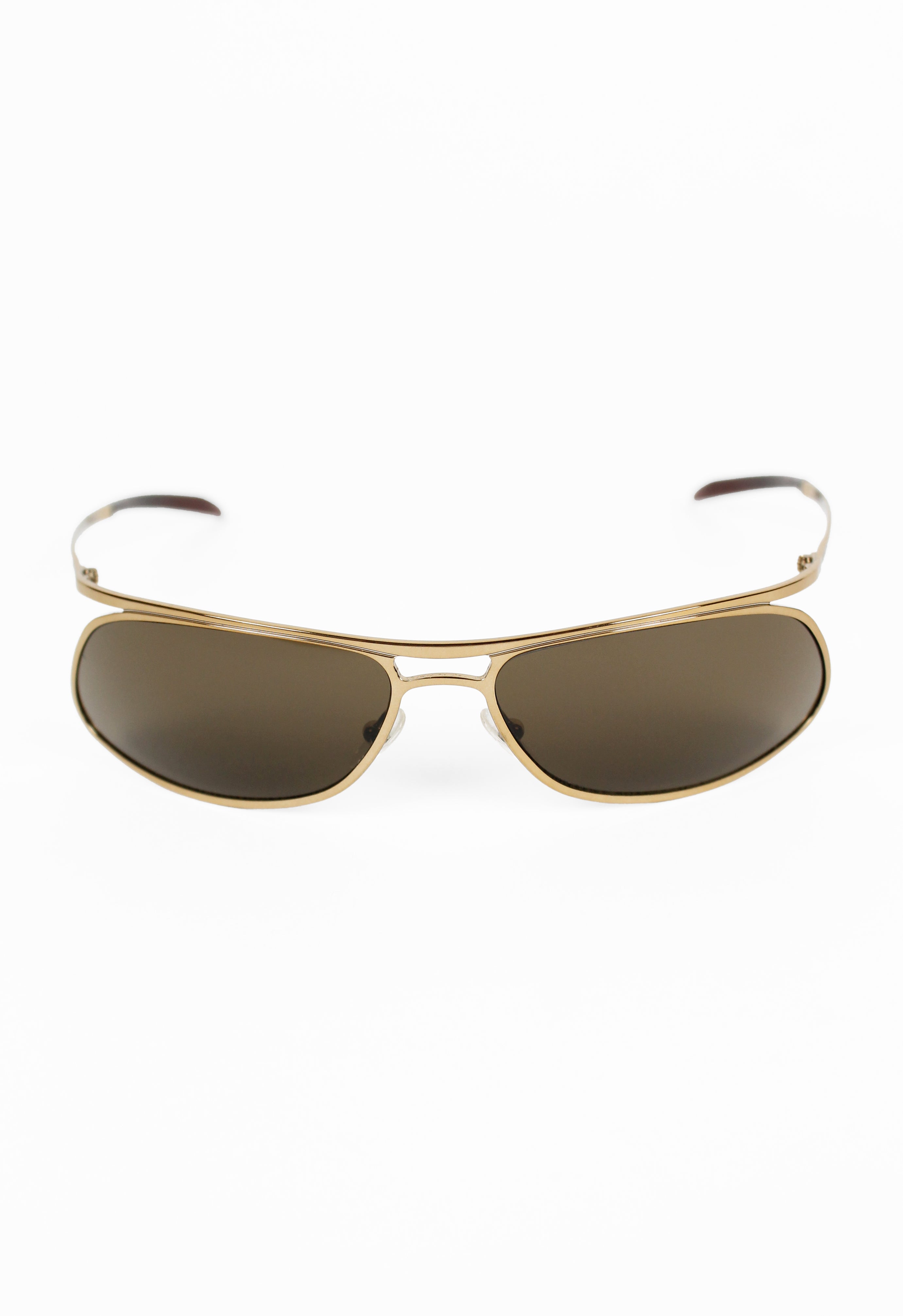 GUCCI TOM FORD FW 2001 ANGULAR SUSPENDED GOLD SUNGLASSES