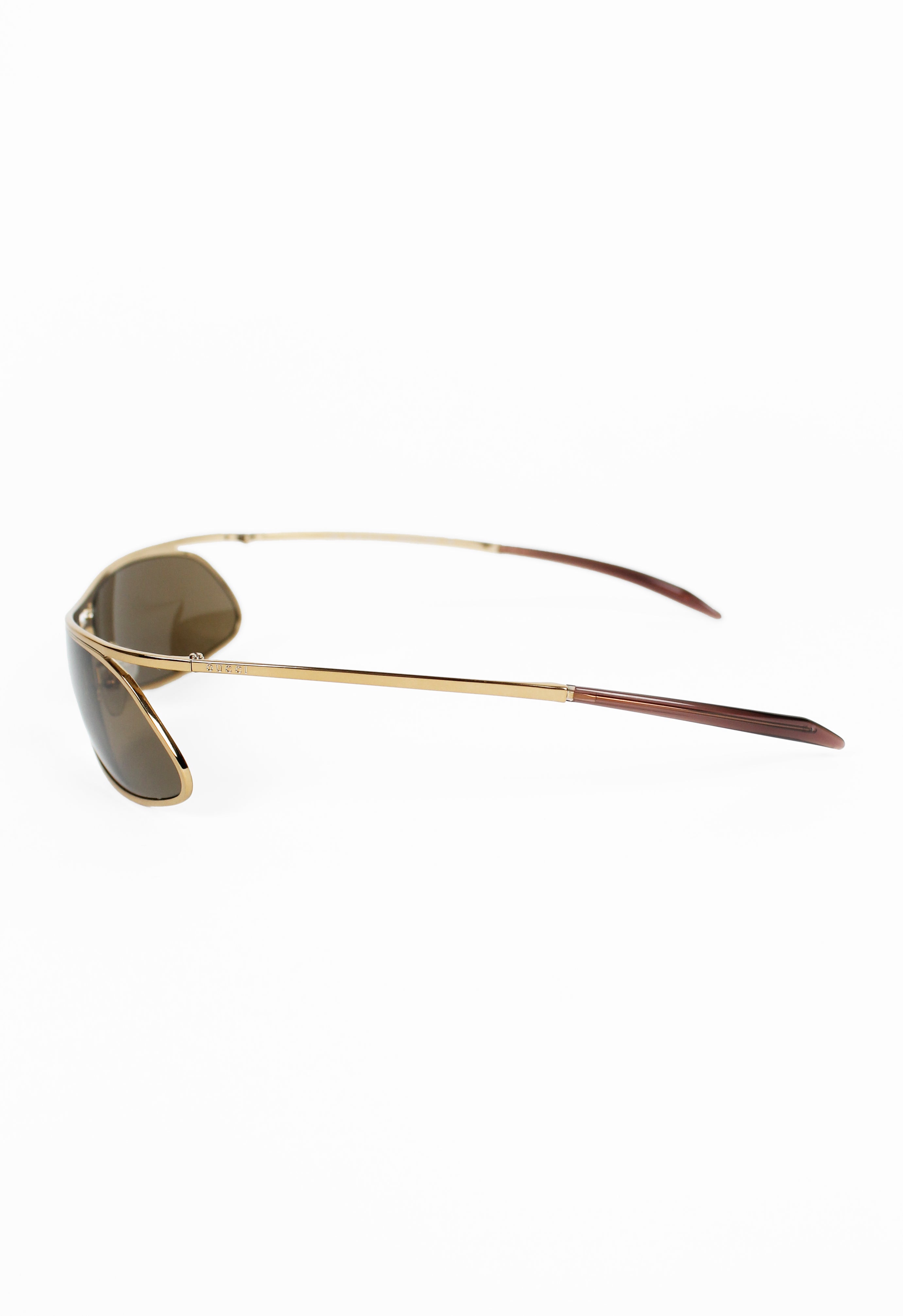 GUCCI TOM FORD FW 2001 ANGULAR SUSPENDED GOLD SUNGLASSES