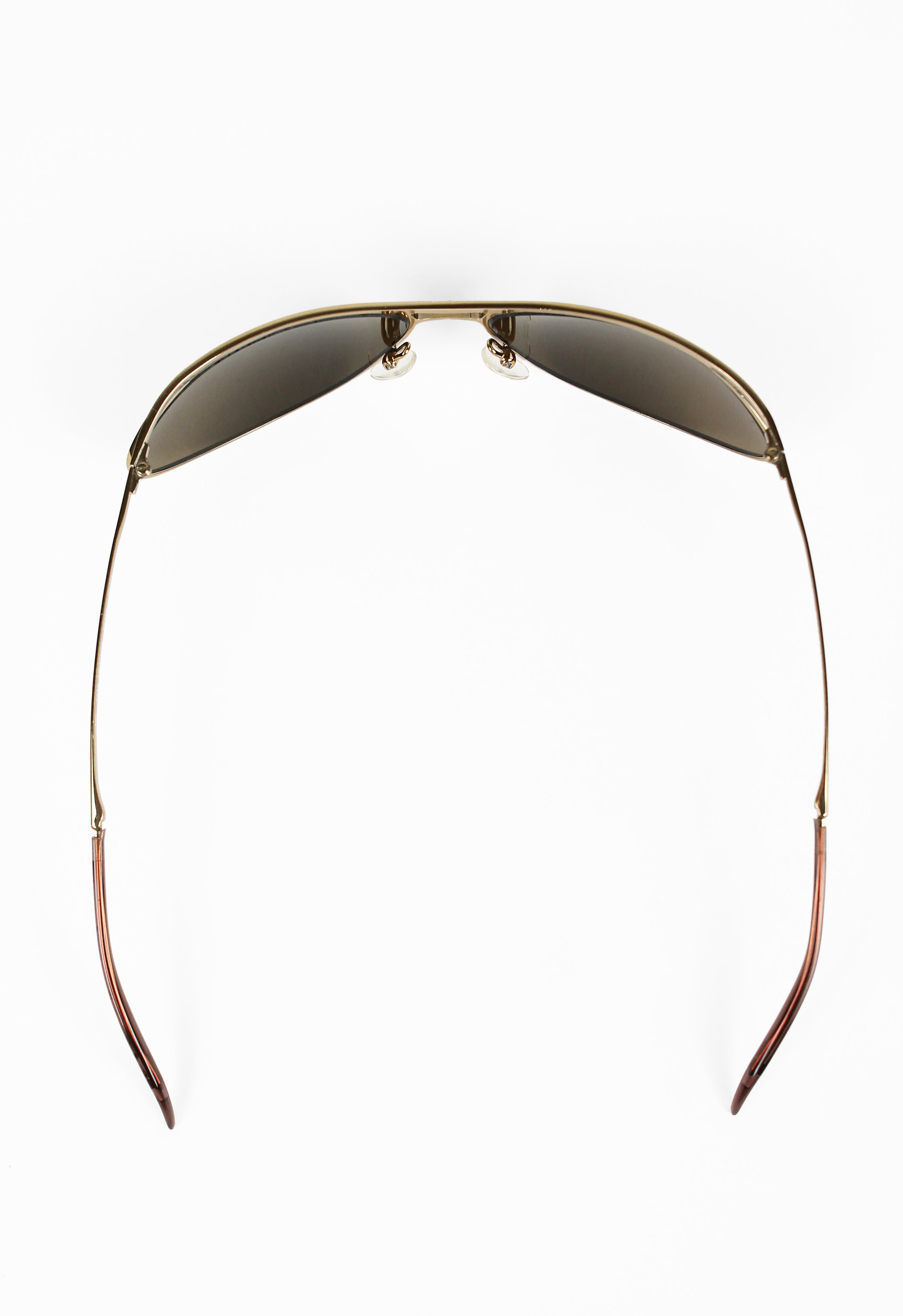 GUCCI TOM FORD FW 2001 CURVED SUSPENDED GOLD SUNGLASSES