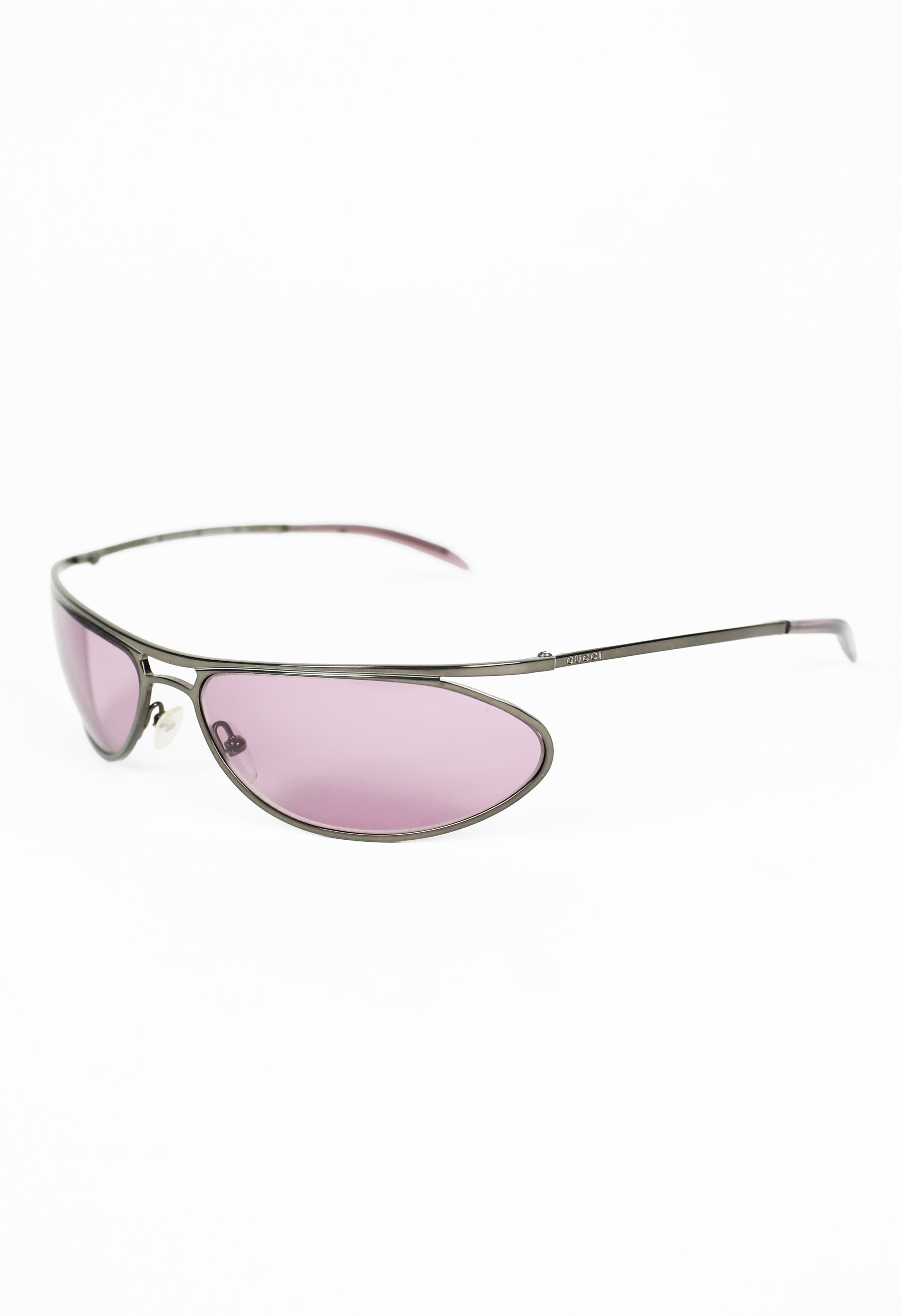 GUCCI TOM FORD FW 2001 CURVED SUSPENDED PURPLE SUNGLASSES