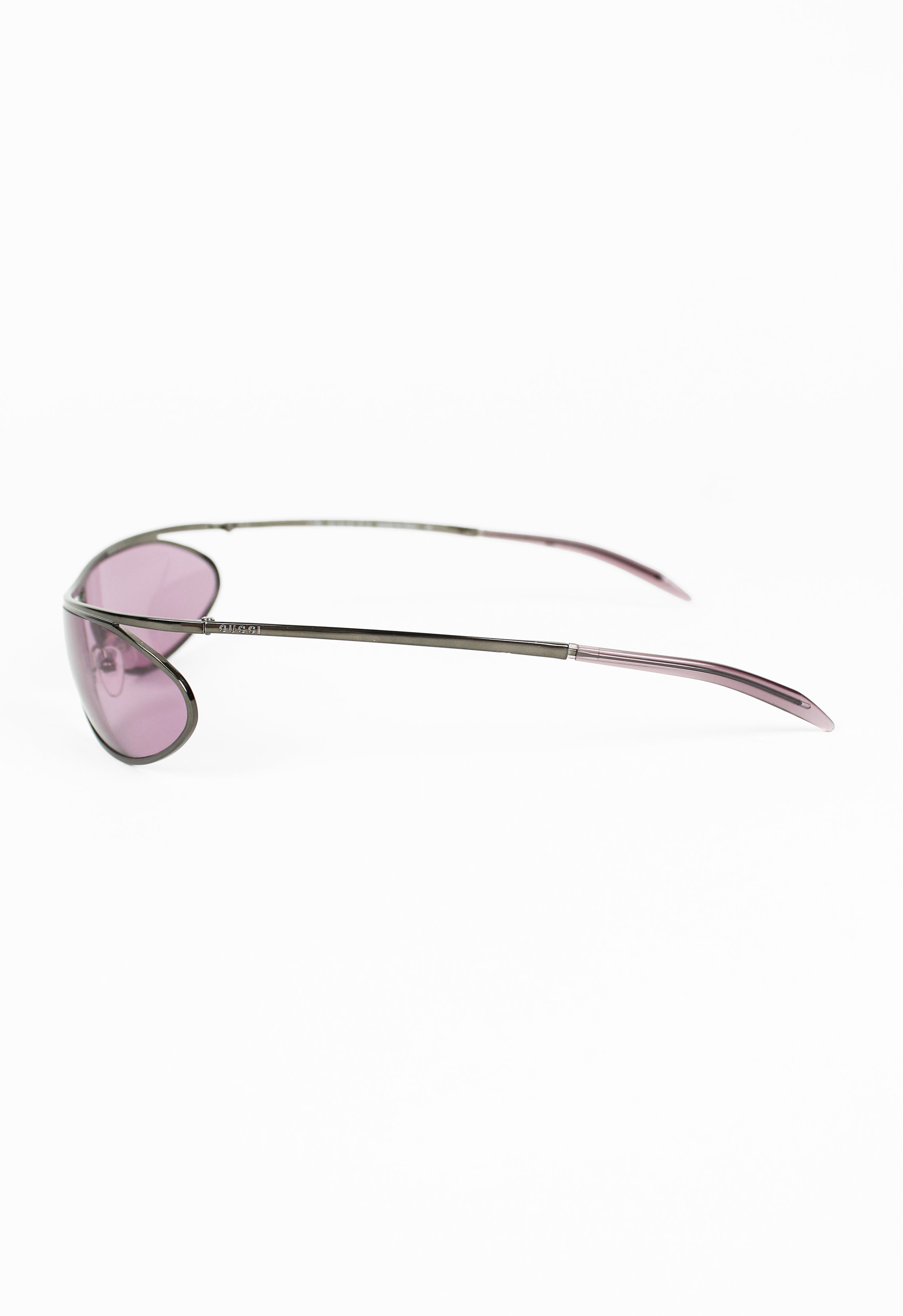 GUCCI TOM FORD FW 2001 CURVED SUSPENDED PURPLE SUNGLASSES