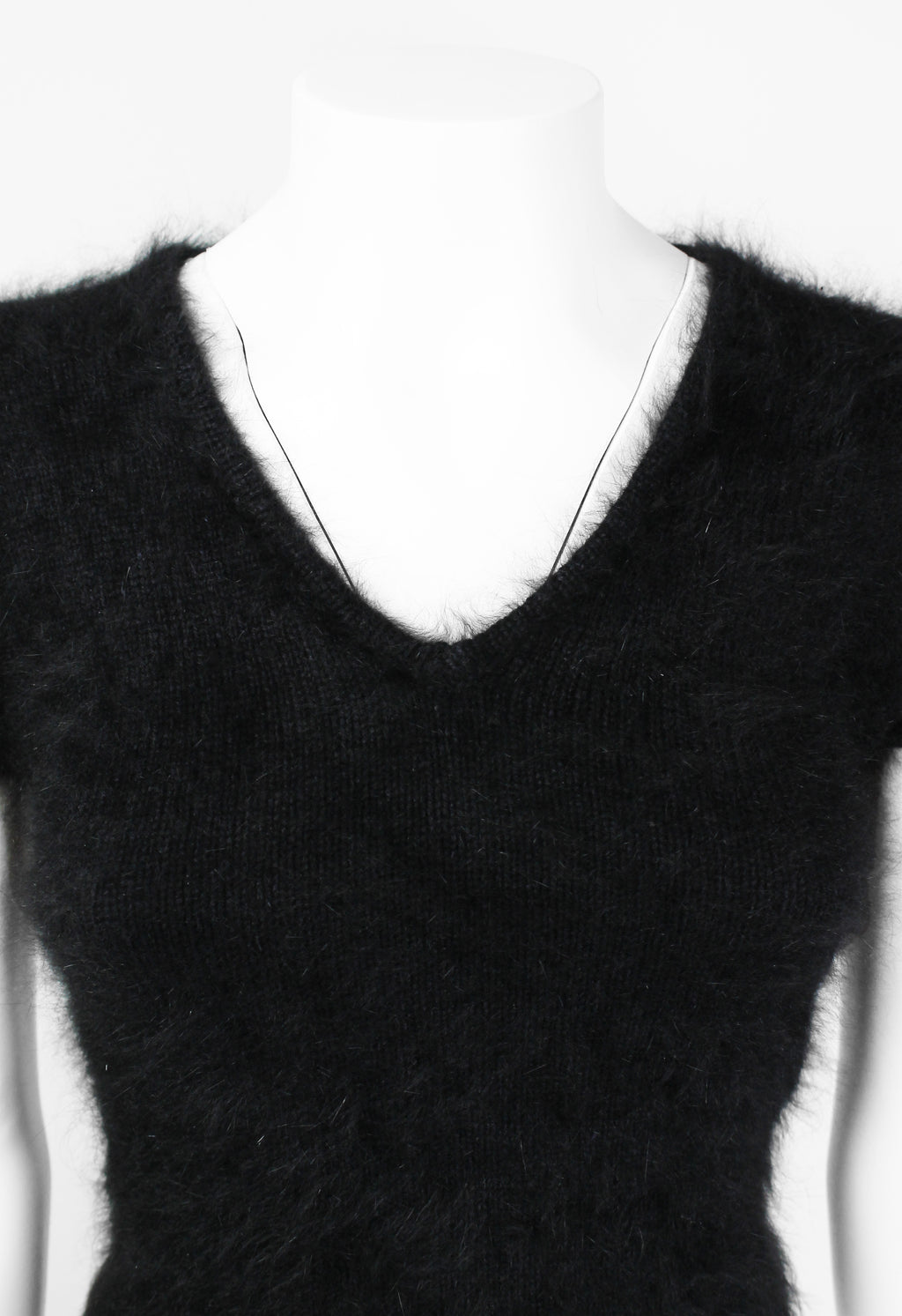 GUCCI TOM FORD FW 2001 FUZZY ANGORA KNIT TOP