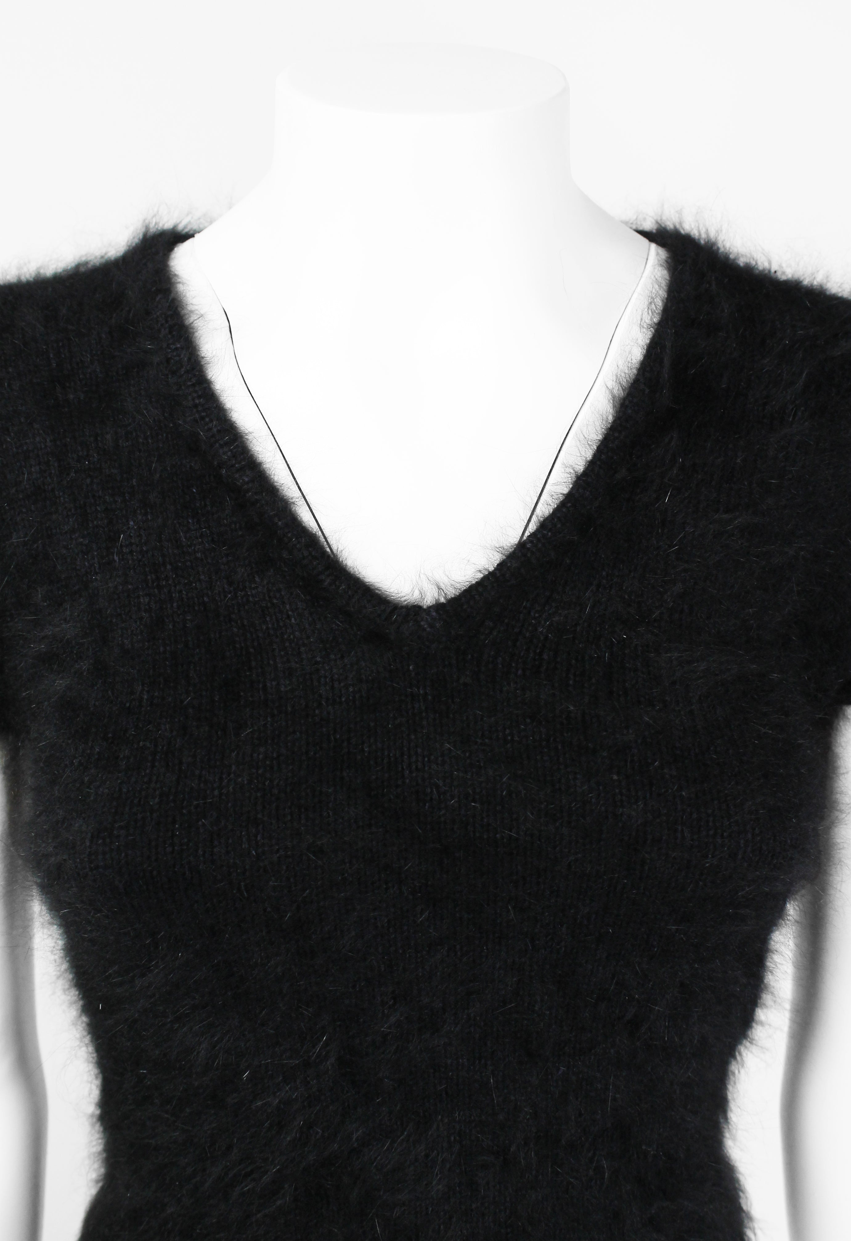 GUCCI TOM FORD FW 2001 FUZZY ANGORA KNIT TOP