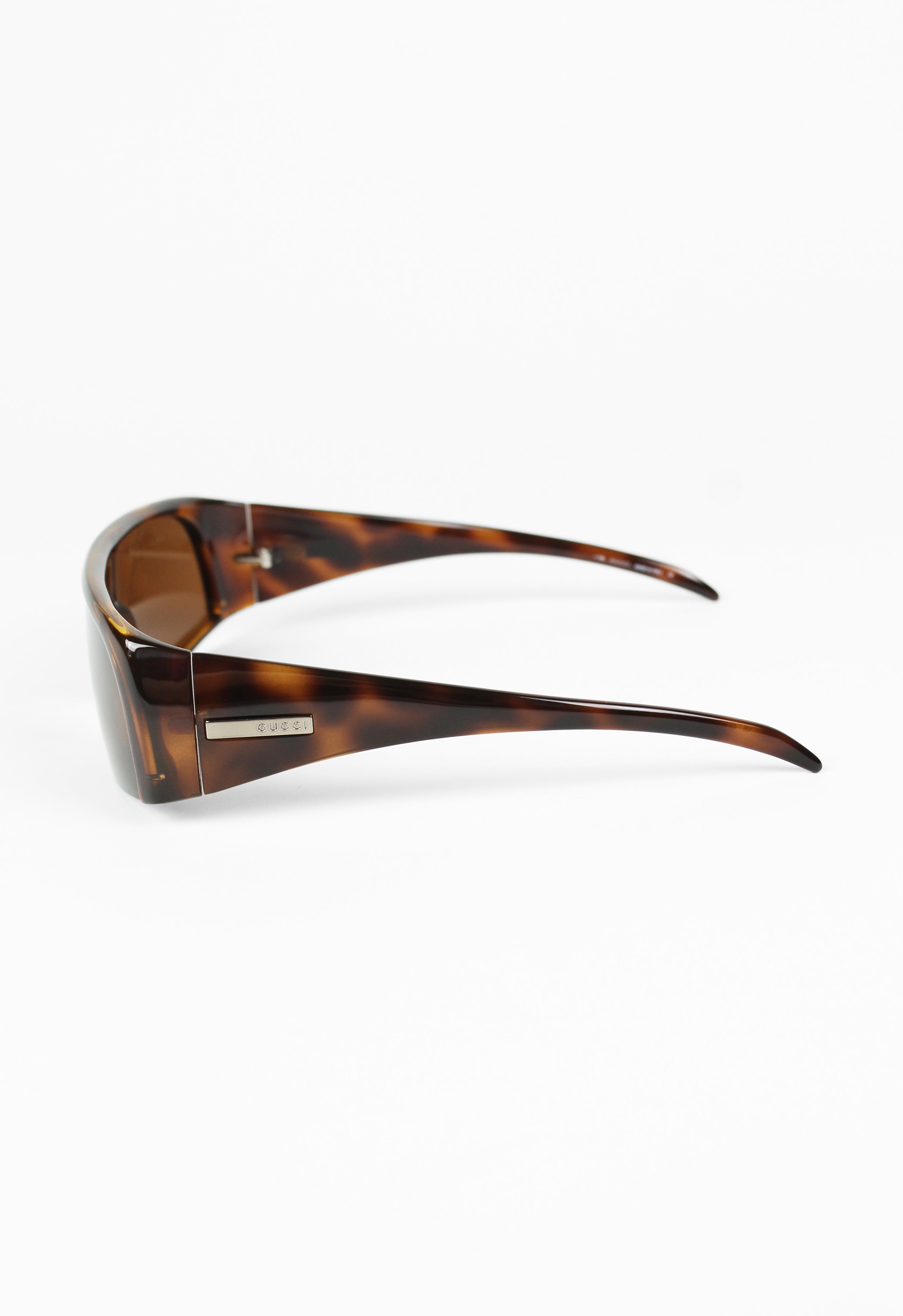 GUCCI TOM FORD FW 2001 TORTOISESHELL CASED SHIELD SUNGLASSES