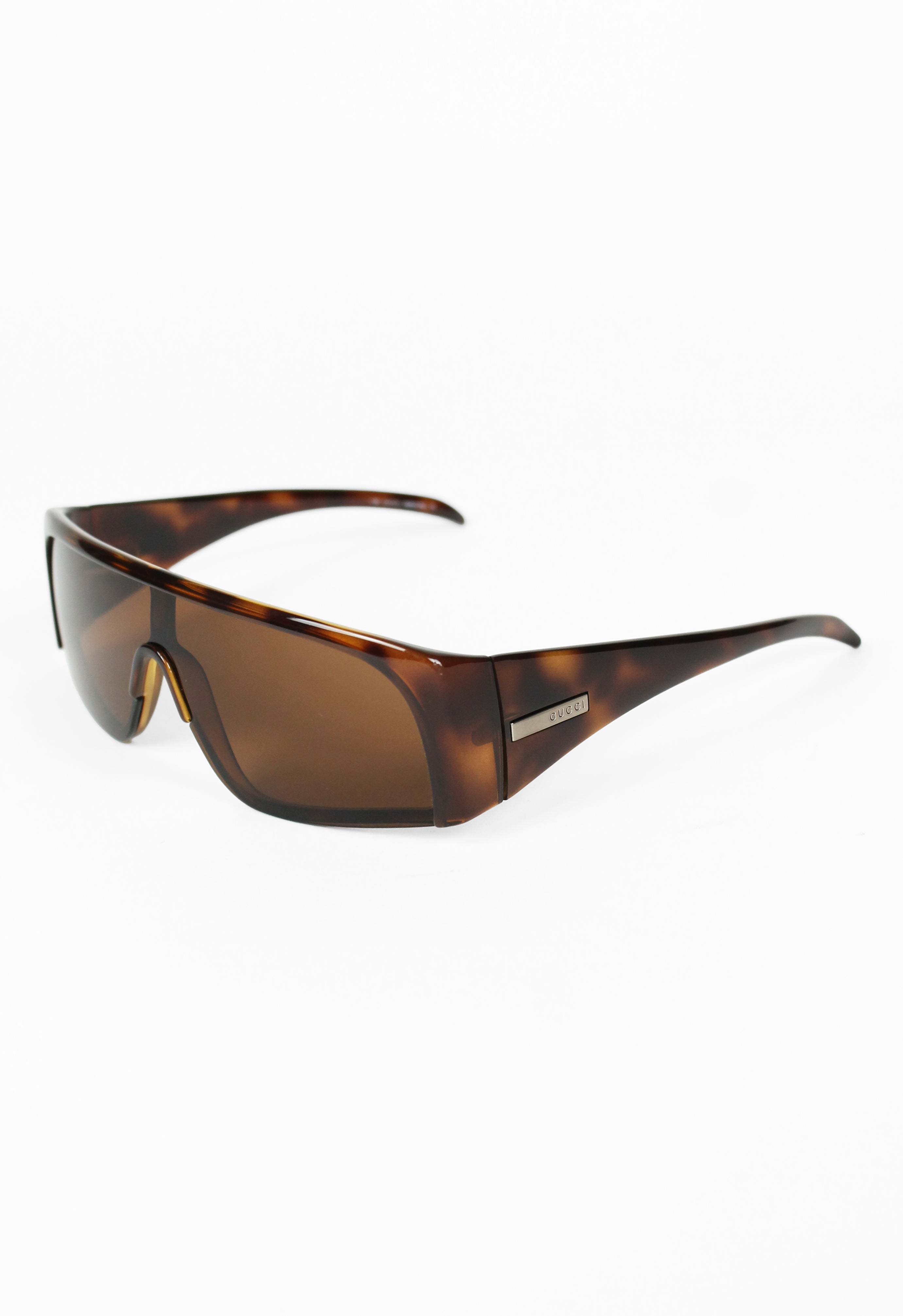 GUCCI TOM FORD FW 2001 TORTOISESHELL CASED SHIELD SUNGLASSES
