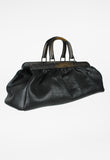 GUCCI TOM FORD FW 2002 XL LEATHER WOODEN HANDLE DOCTORS BAG