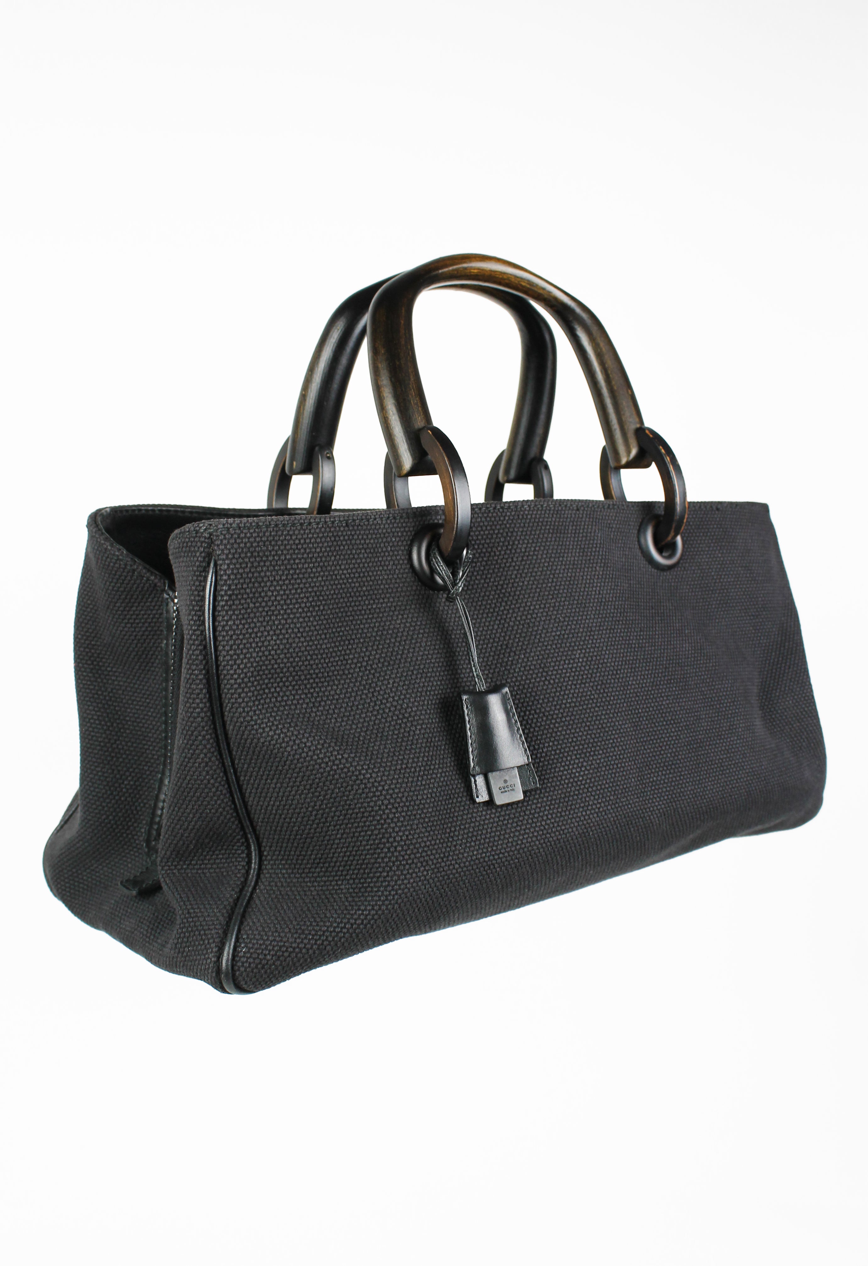 GUCCI TOM FORD FW 2002 WOODEN HANDLE BAG