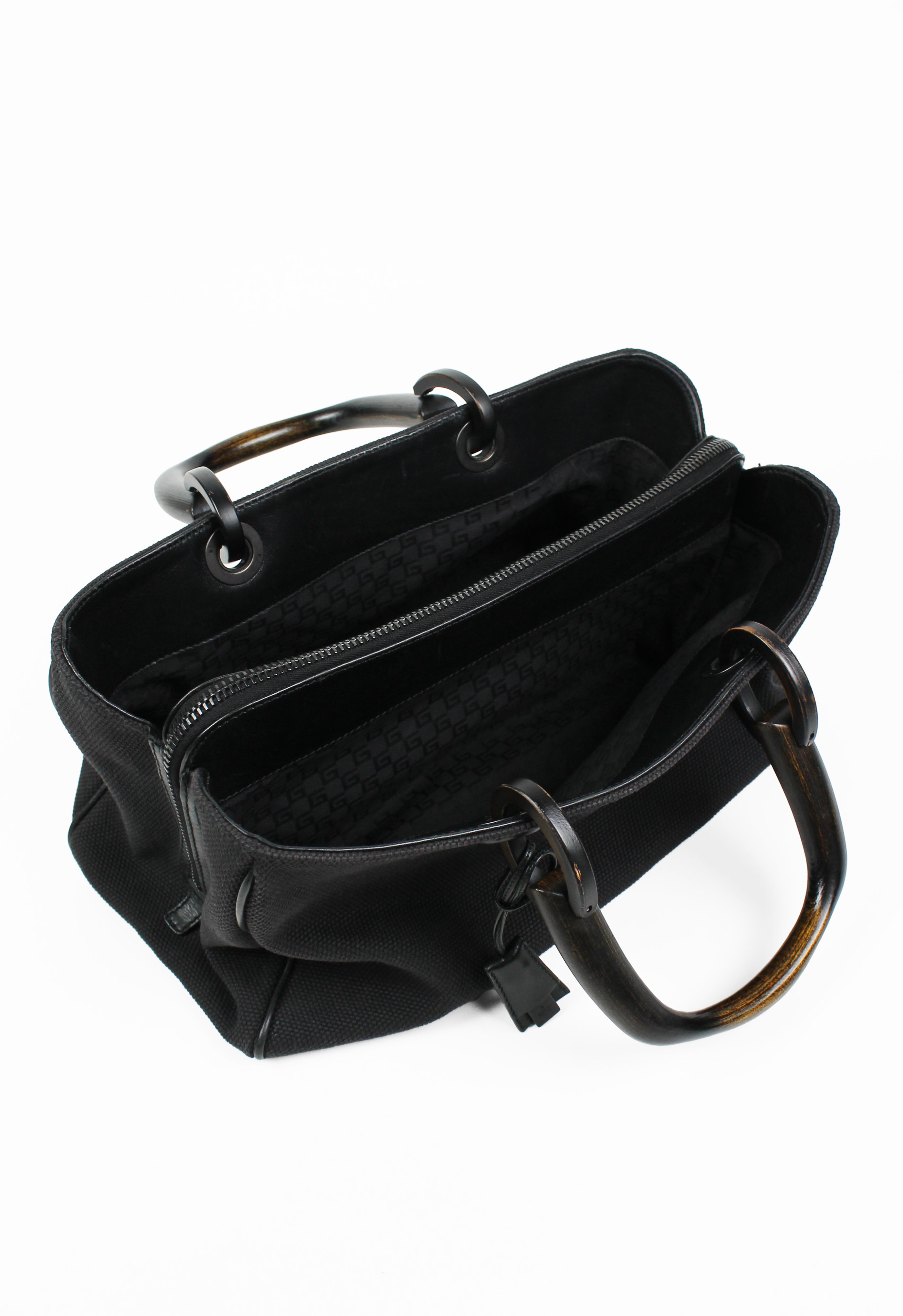 GUCCI TOM FORD FW 2002 WOODEN HANDLE BAG